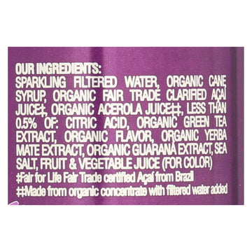 Sambazon Organic Amazon Energy Drink - Original - Case Of 12 - 12 Fl Oz - Maras Green