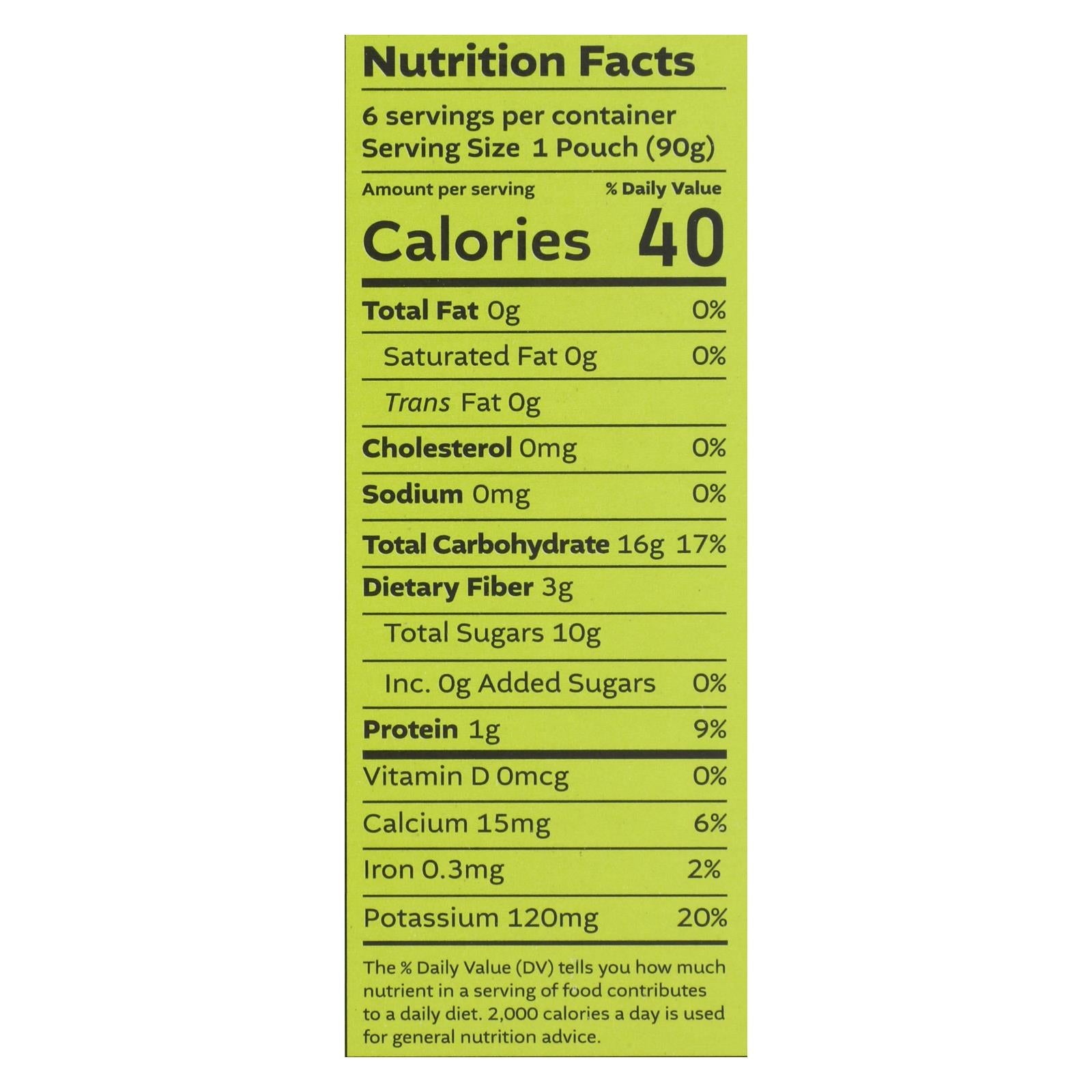 White Leaf Provisions - Baby Food Pear Ban Kiwi - Case Of 6 - 3.2 Oz - Maras Green