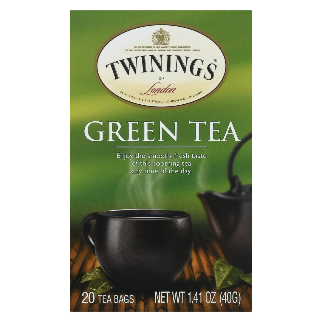 Twinings Tea Green Tea - Natural - Case Of 6 - 20 Bags - Maras Green