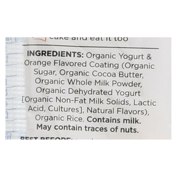 Element Organic Dipped Rice Cakes - Vanilla Orange - Case Of 6 - 3.5 Oz - Maras Green