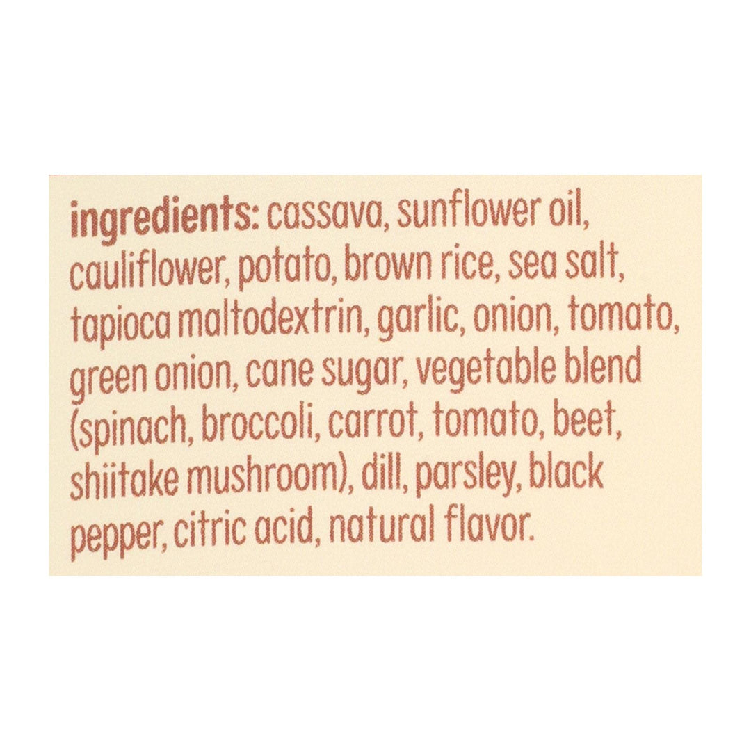 From The Ground Up Sour Cream & Onion Cauliflower Chips - Case Of 12 - 3.5 Oz - Maras Green