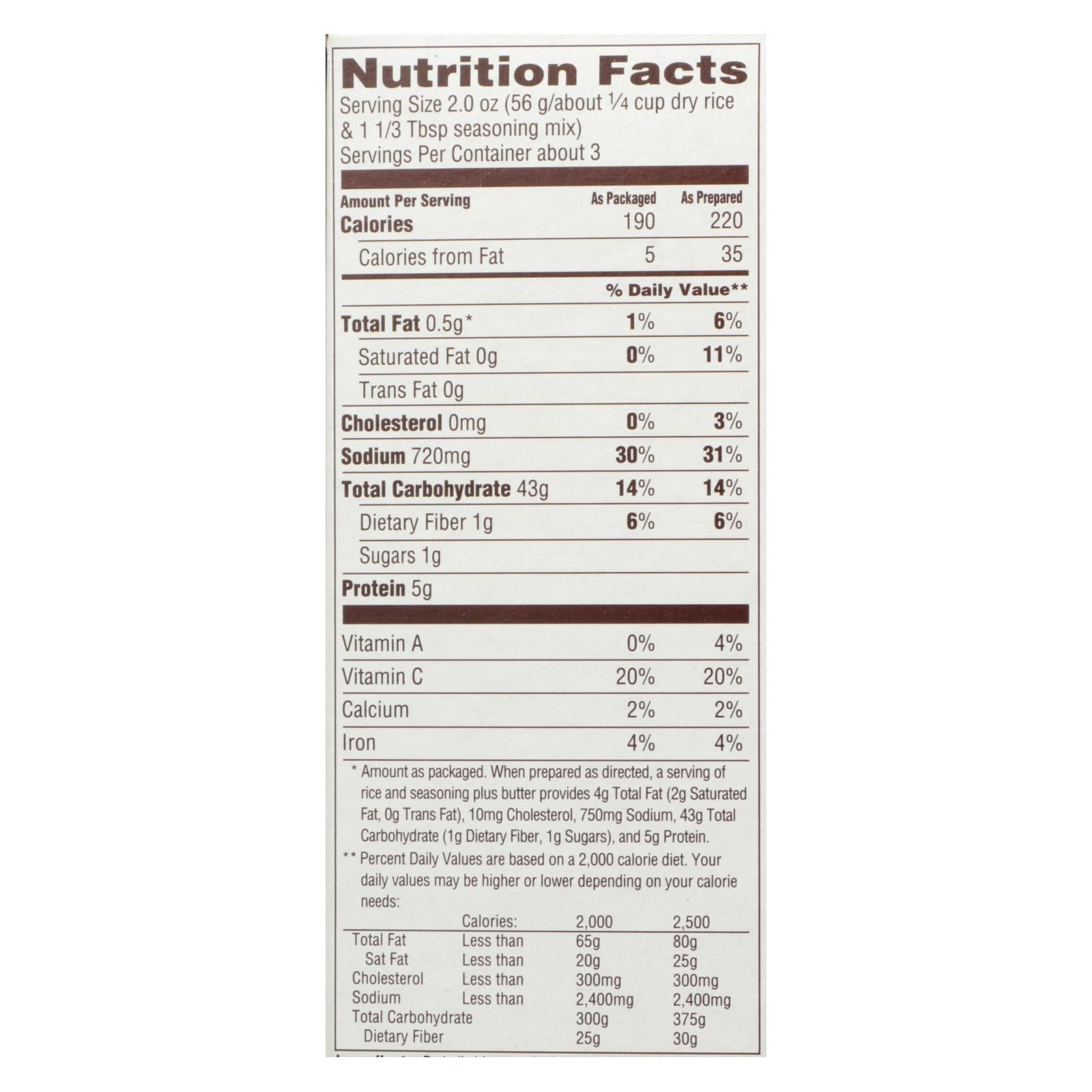 Near East Rice Pilaf Mix - Chicken - Case Of 12 - 6.25 Oz. - Maras Green
