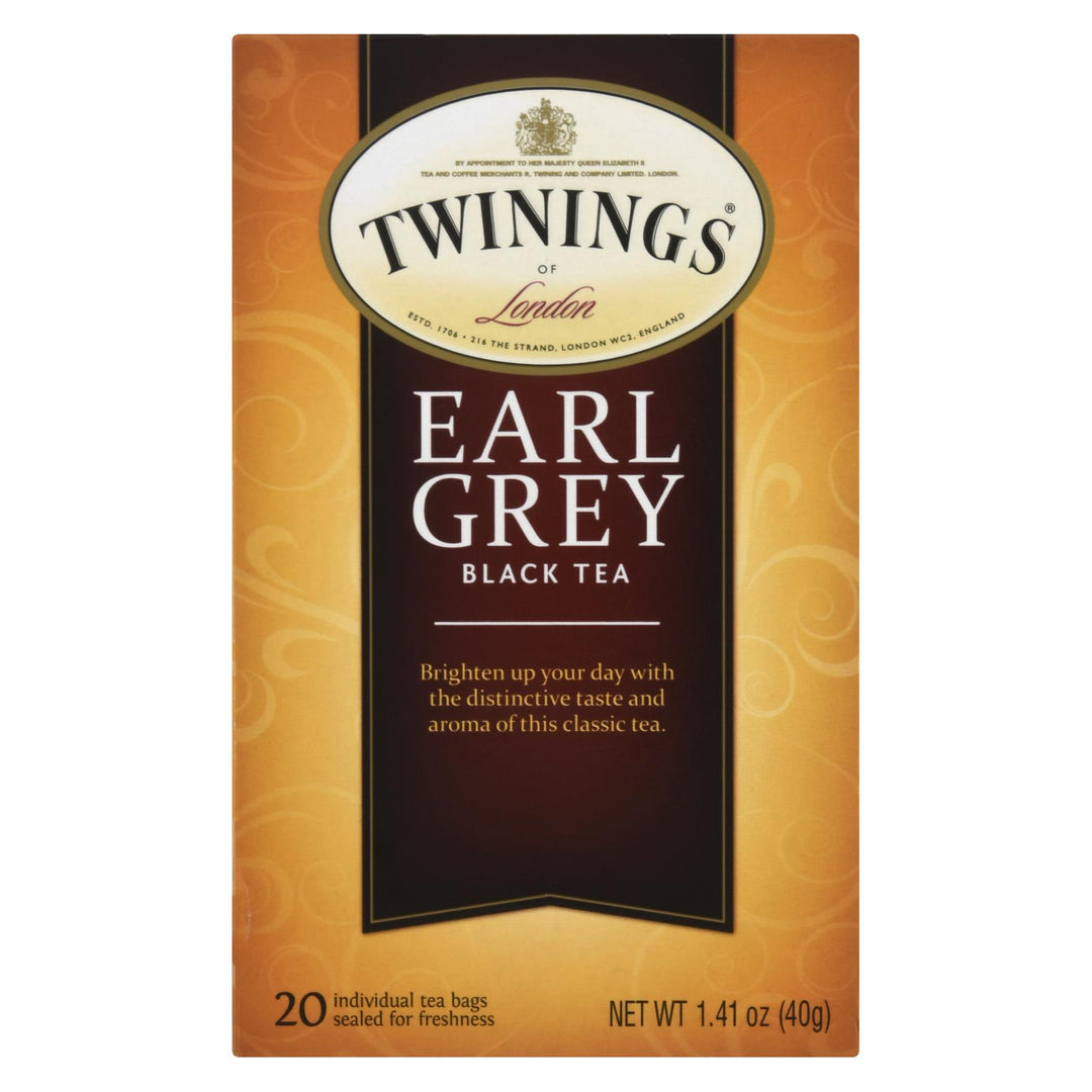 Twinings Tea Earl Grey Tea - Black Tea - Case Of 6 - 20 Bags - Maras Green