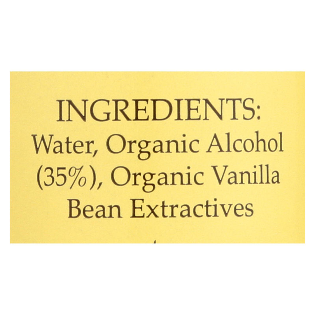 Flavorganics Extract - Organic - Vanilla - 2 Oz - Case Of 12 - Maras Green
