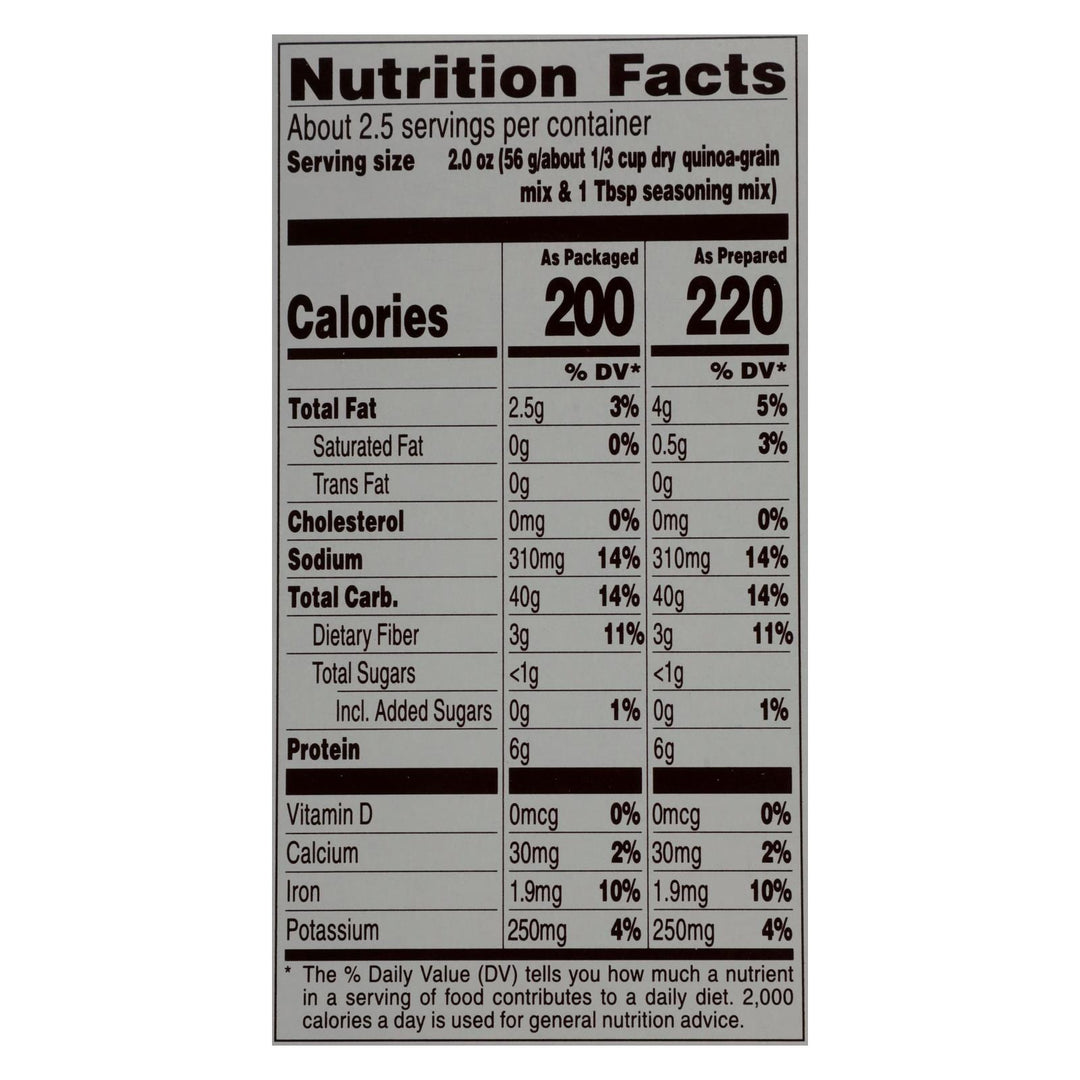 Near East Quinoa Blend - Roasted Red Pepper And Basi - Case Of 12 - 4.9 Oz. - Maras Green