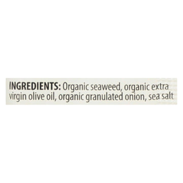 Seasnax Organic Premium Roasted Seaweed Snack - Toasty Onion - Case Of 24 - 0.18 Oz. - Maras Green