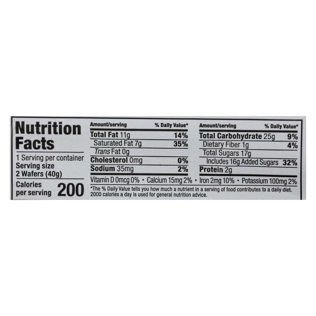 Little Secrets Crispy Wafer - Peanut Butter In Dark Chocolate - Case Of 12 - 1.4 Oz. - Maras Green