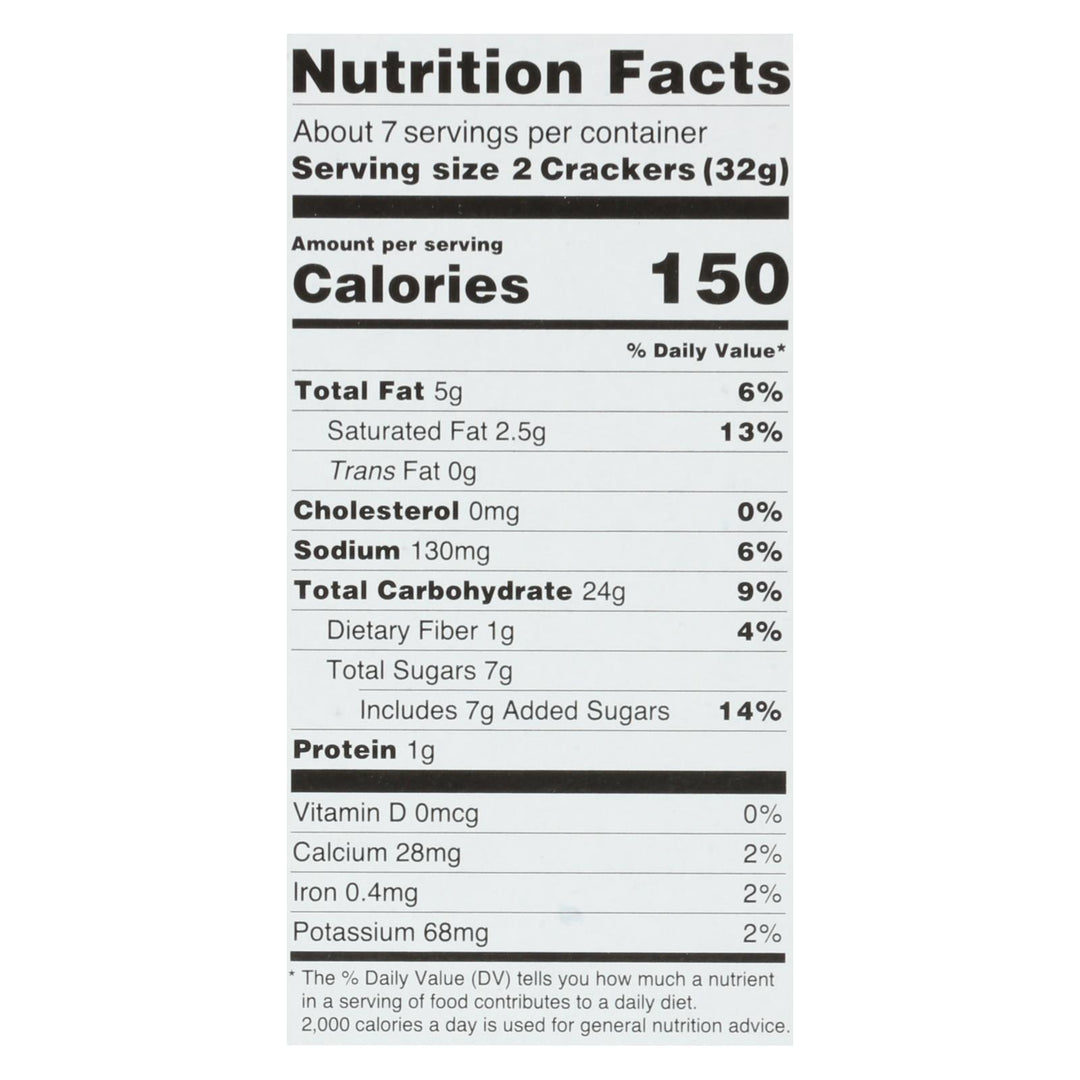 Kinnikinnick Graham Style Crackers - Case Of 6 - 8 Oz. - Maras Green