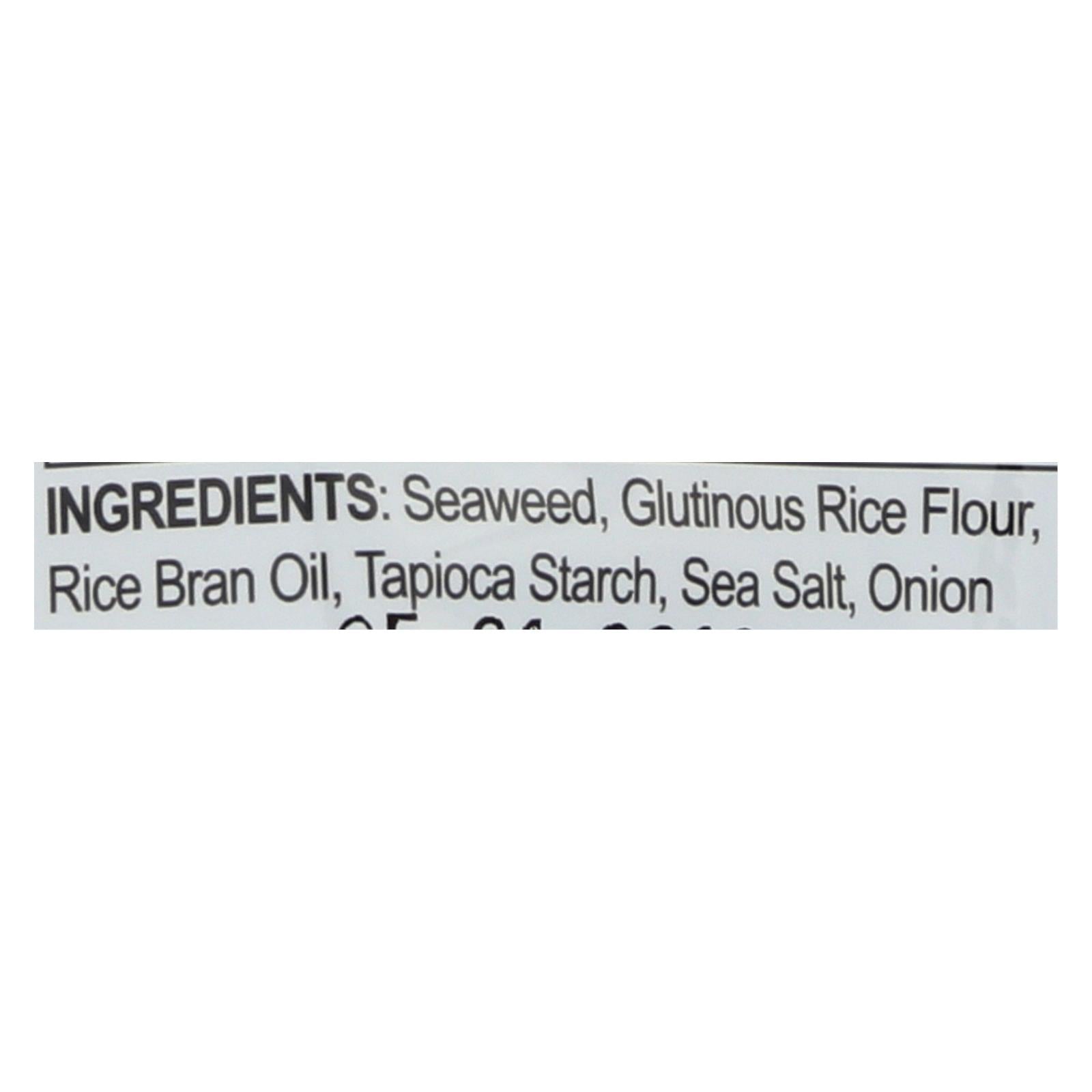 Seasnax Chomperz Crunchy Seaweed Chips - Original - Case Of 8 - 1 Oz. - Maras Green
