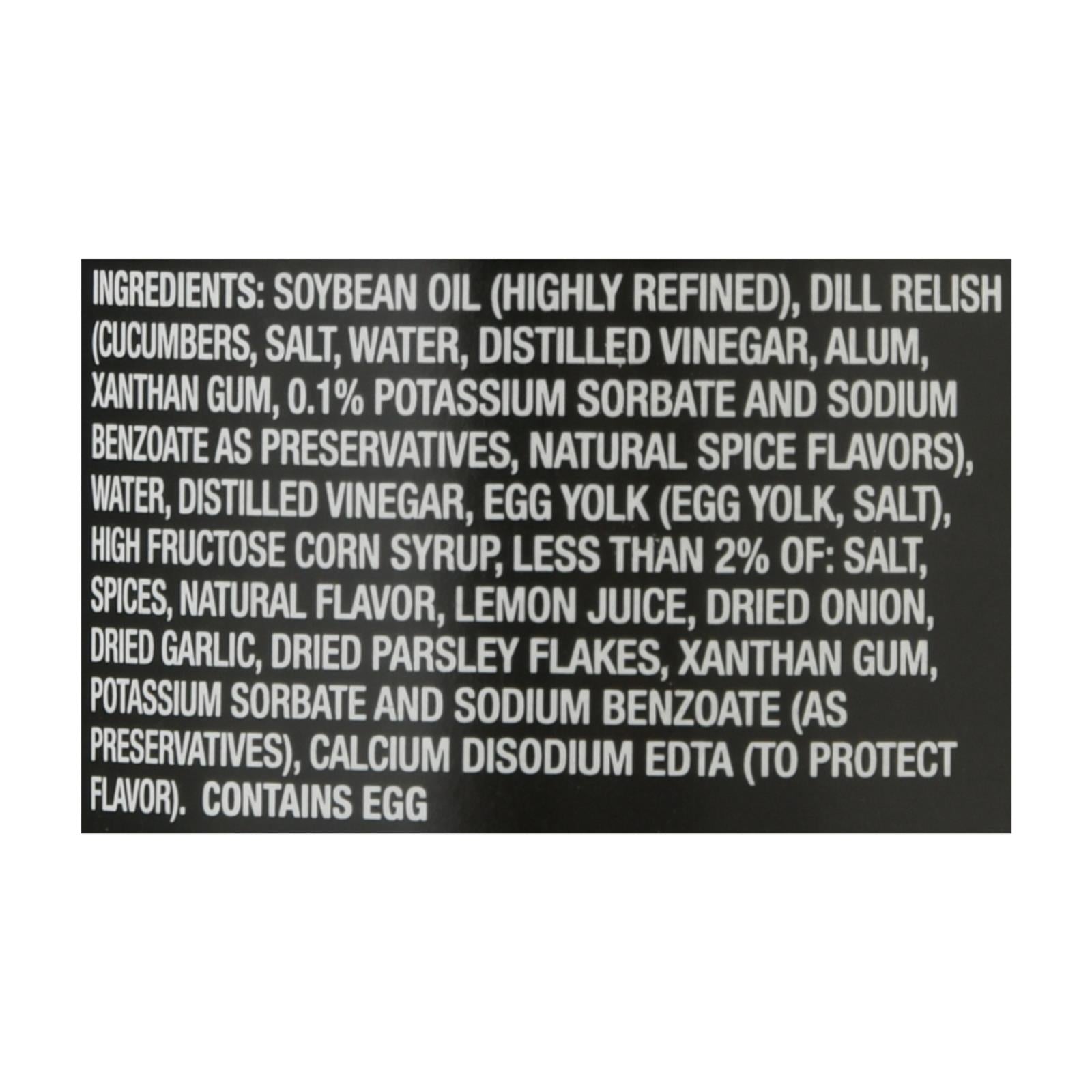 Louisiana Tartar Sauce - Case Of 12 - 10.5 Oz - Maras Green