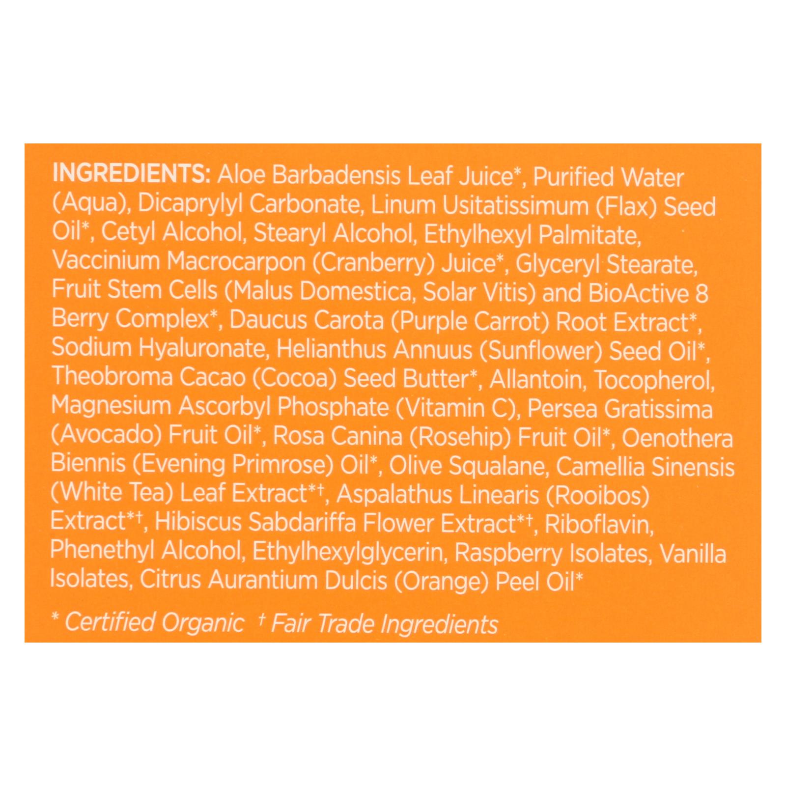 Andalou Naturals Luminous Night Cream Purple Carrot + C - 1.7 Oz - Maras Green