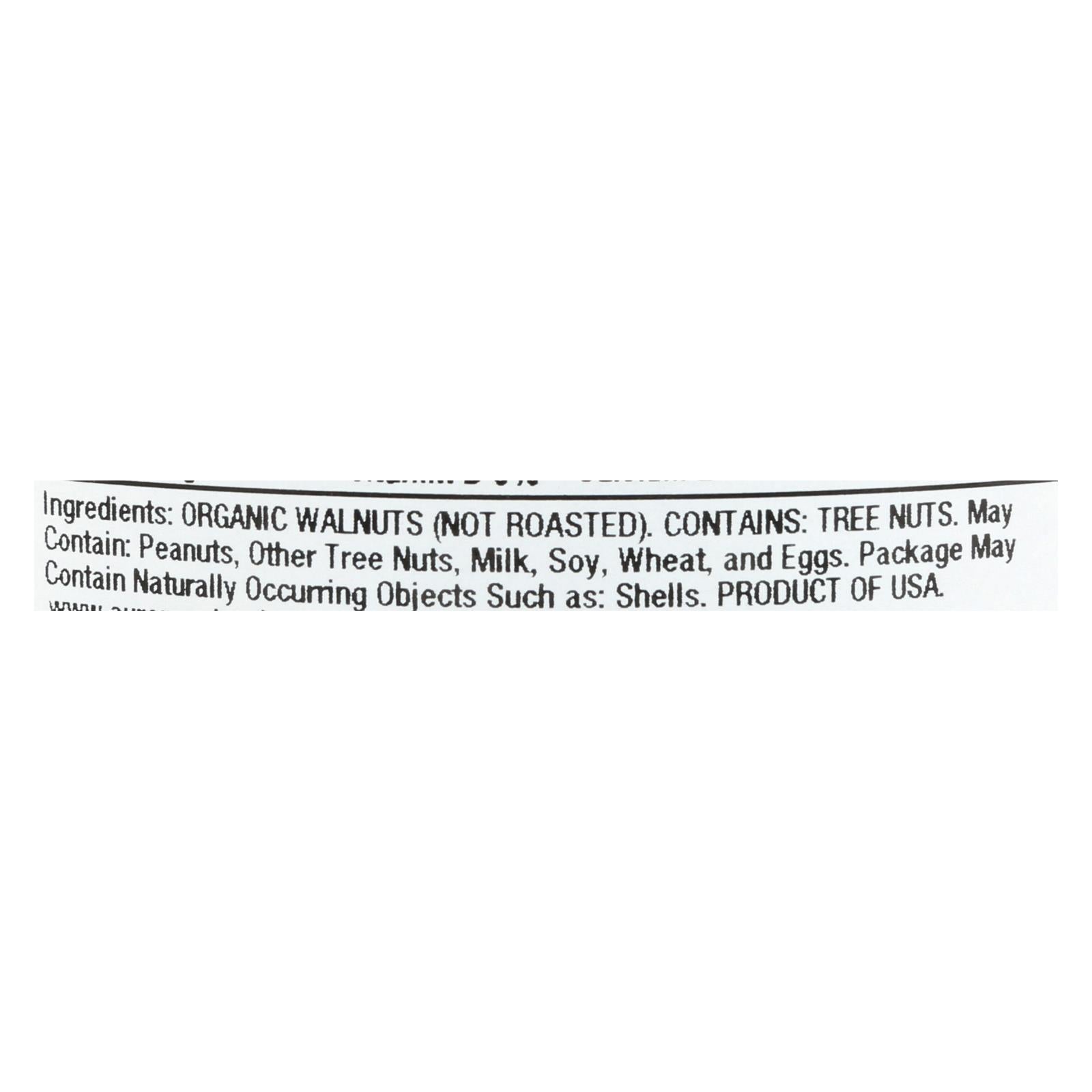 Aurora Natural Products - Organic Raw Walnuts - Case Of 12 - 7 Oz. - Maras Green