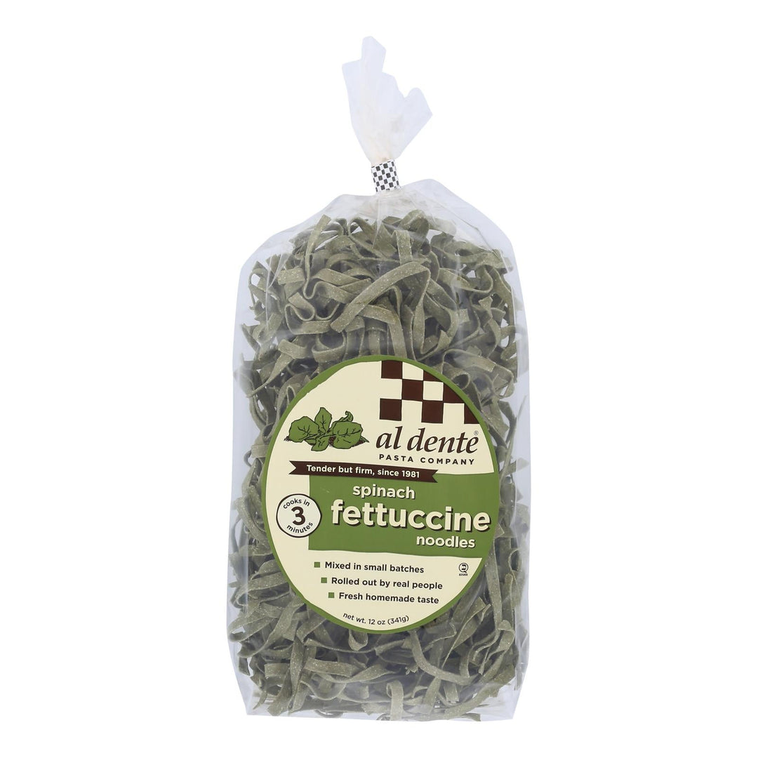 Al Dente - Fettuccine - Spinach - Case Of 6 - 12 Oz. - Maras Green