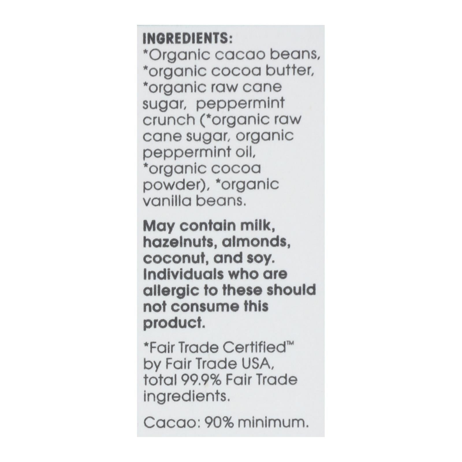 Alter Eco Americas - Chocolate Dp Dark Crisp Mint - Case Of 12 - 2.65 Oz - Maras Green