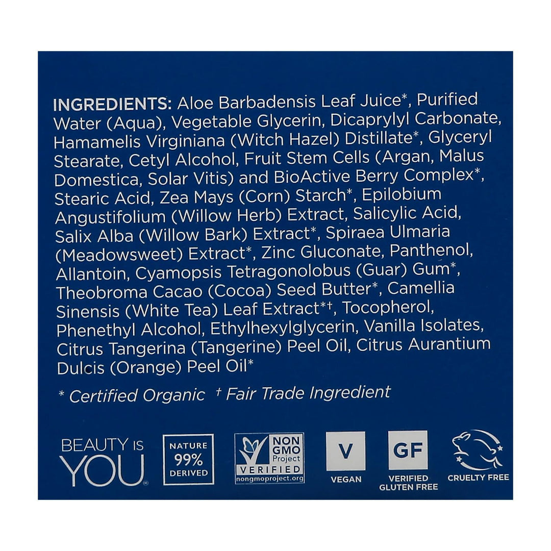 Andalou Naturals Clarifying Clear Overnight Recovery Cream - 1.7 Fl Oz - Maras Green