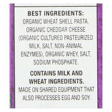 Annies Homegrown Macaroni And Cheese - Organic - Grass Fed - Shells And White Cheddar - 6 Oz - Case Of 12 - Maras Green