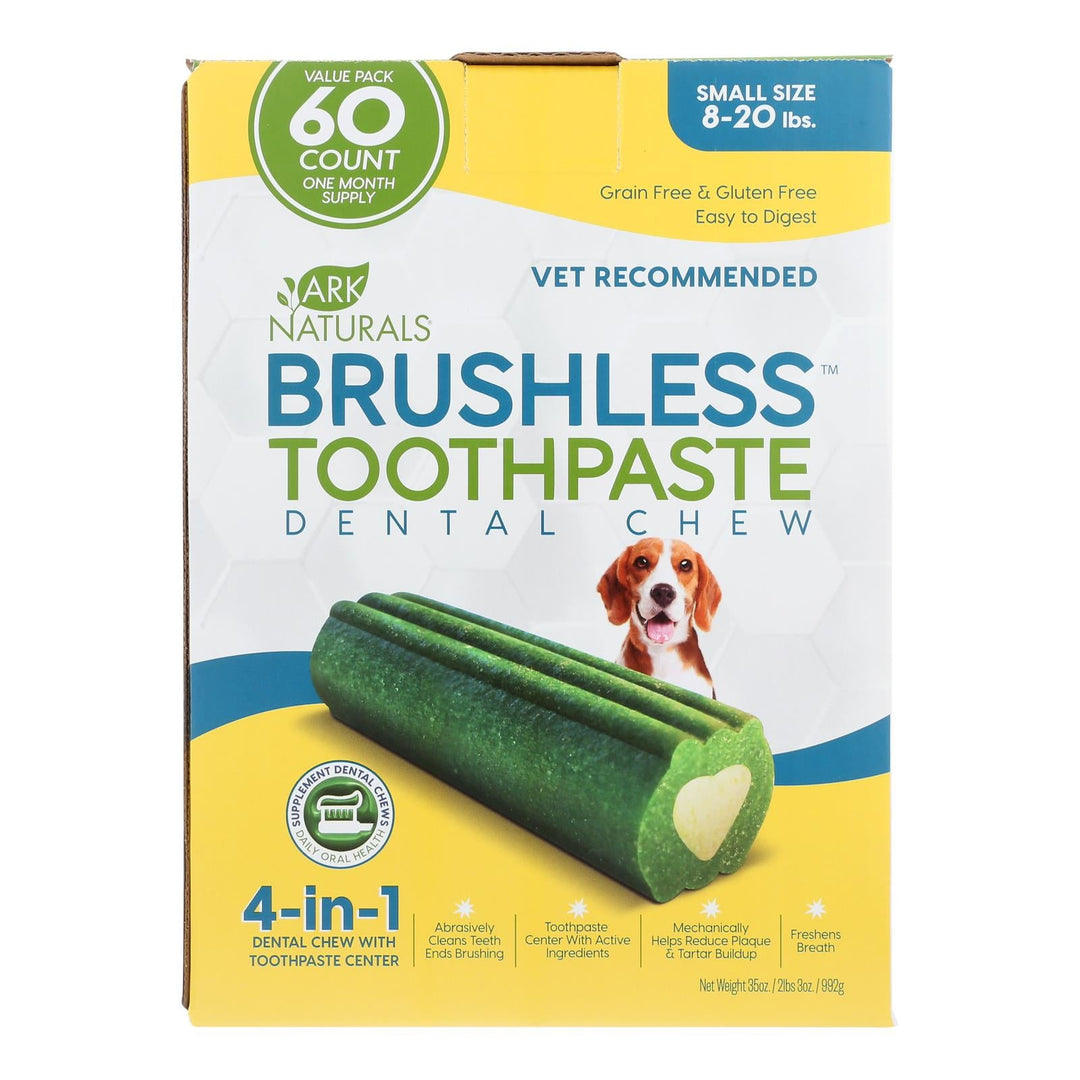 Ark Naturals - Brshls Tpst Dental Chw Sm - 1 Each - 60 Ct - Maras Green