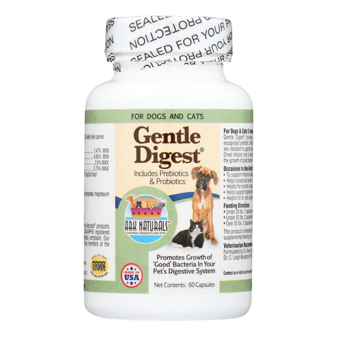 Ark Naturals Gentle Digest For Dogs And Cats - 60 Capsules - Maras Green