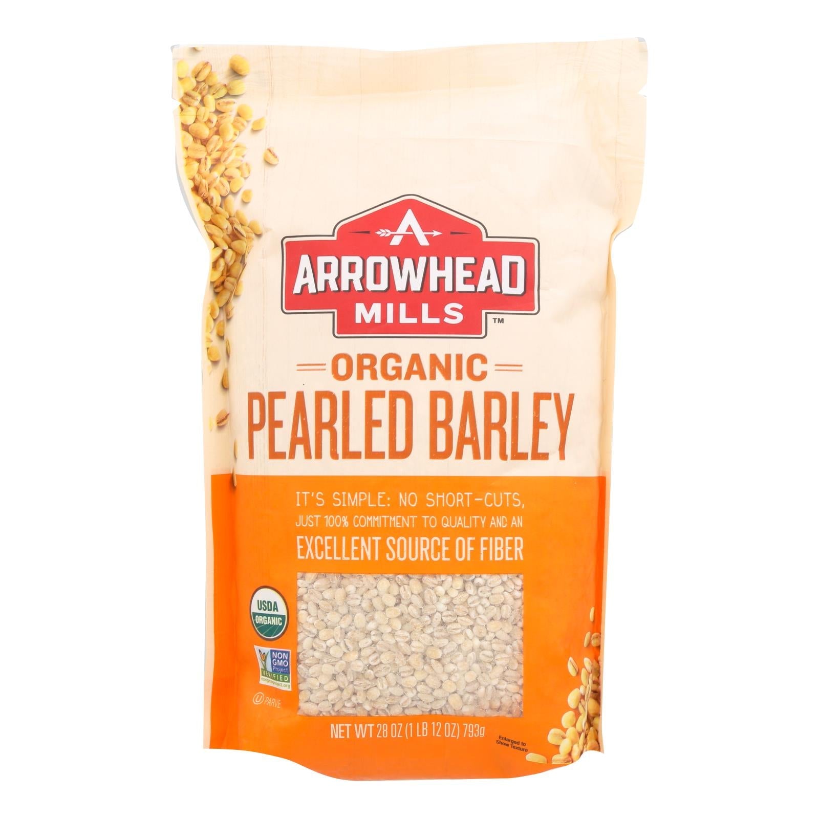 Arrowhead Mills - Organic Barley - Pearled - Case Of 6 - 28 Oz. - Maras Green