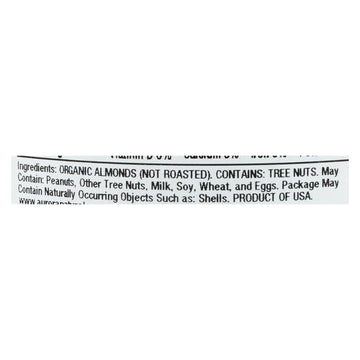 Aurora Natural Products - Organic Raw California Almonds - Case Of 12 - 9.5 Oz. - Maras Green