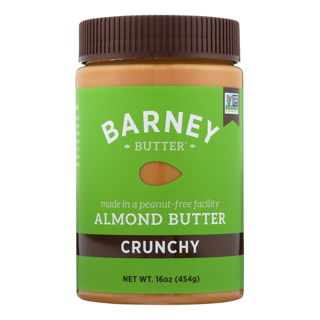Barney Butter - Almond Butter - Crunchy - Case Of 6 - 16 Oz. - Maras Green