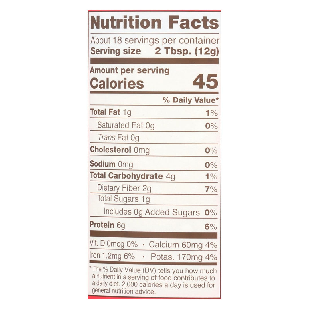 Barney Butter Powdered Almond Butter - Case Of 6 - 8 Oz - Maras Green