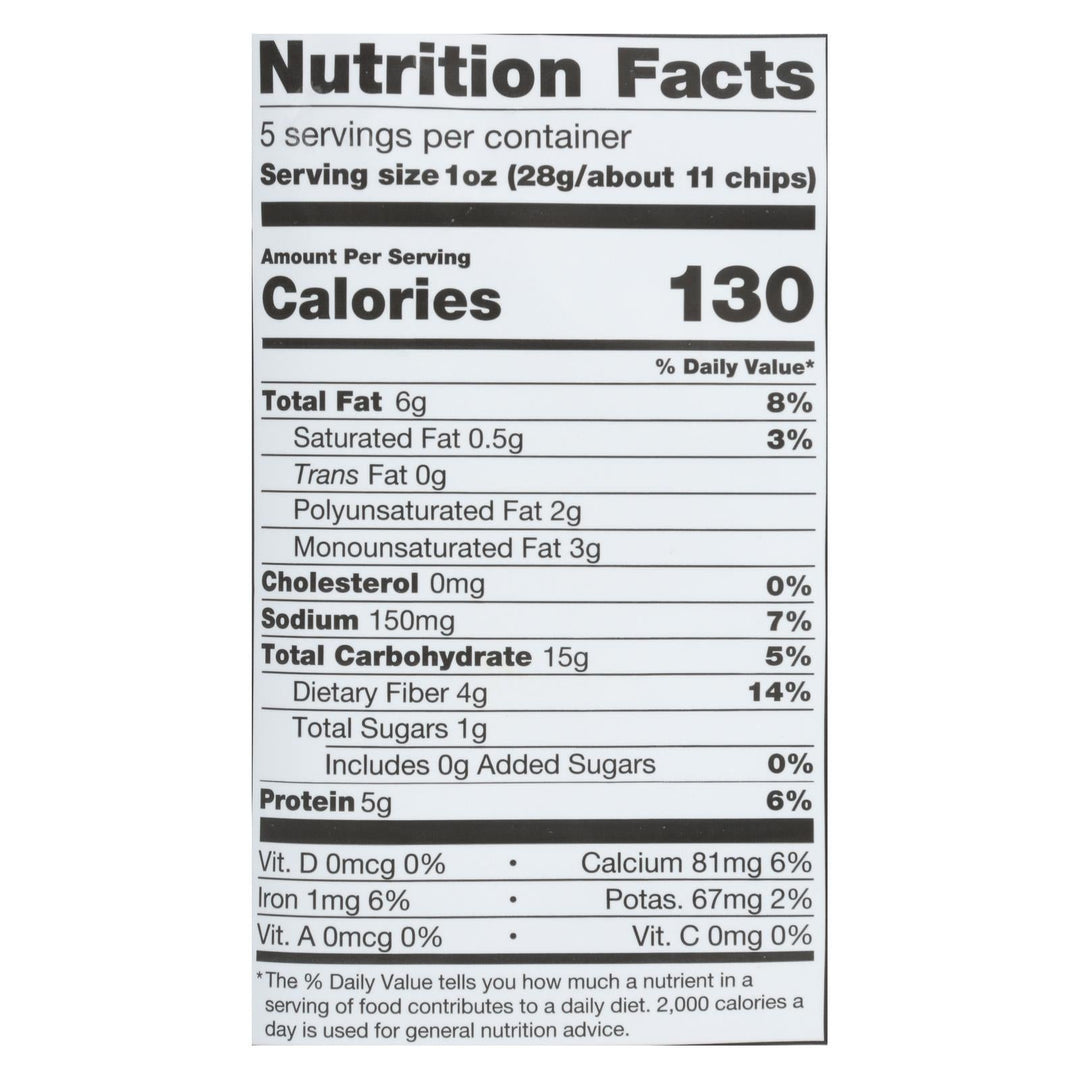 Beanitos - White Bean Chips - Hint Of Lime - Case Of 6 - 5 Oz. - Maras Green