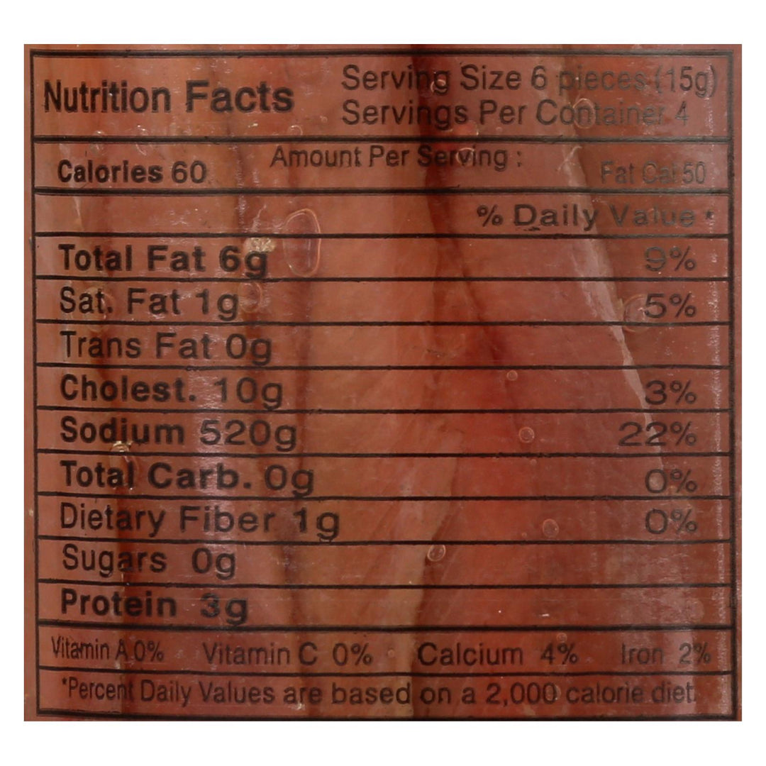 Bellino Anchovies - Oil - Flat - Case Of 12 - 4.25 Oz - Maras Green