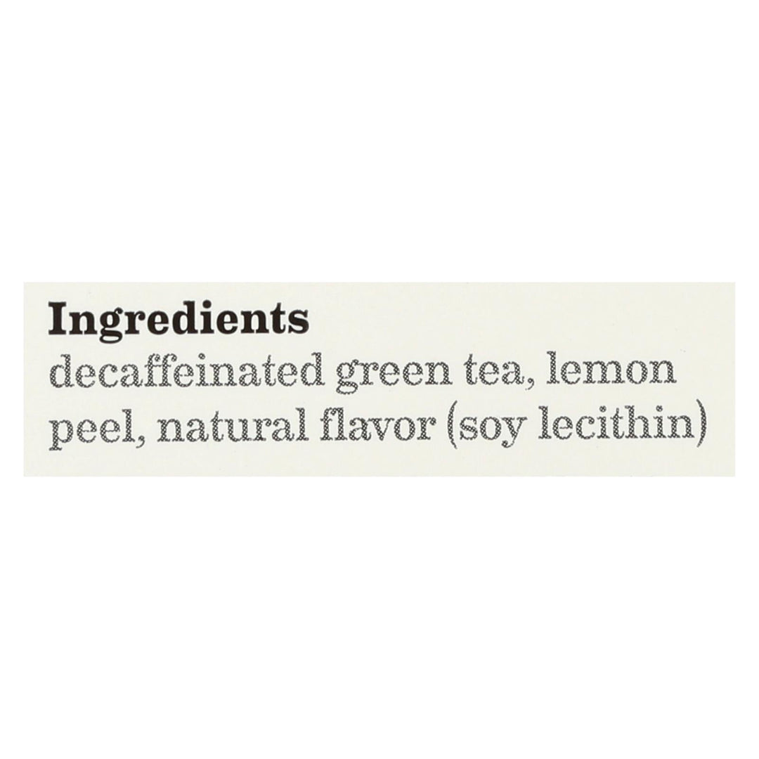 Bigelow Tea Decaffeinated Tea - Green Tea With Lemon - Case Of 6 - 20 Bag - Maras Green
