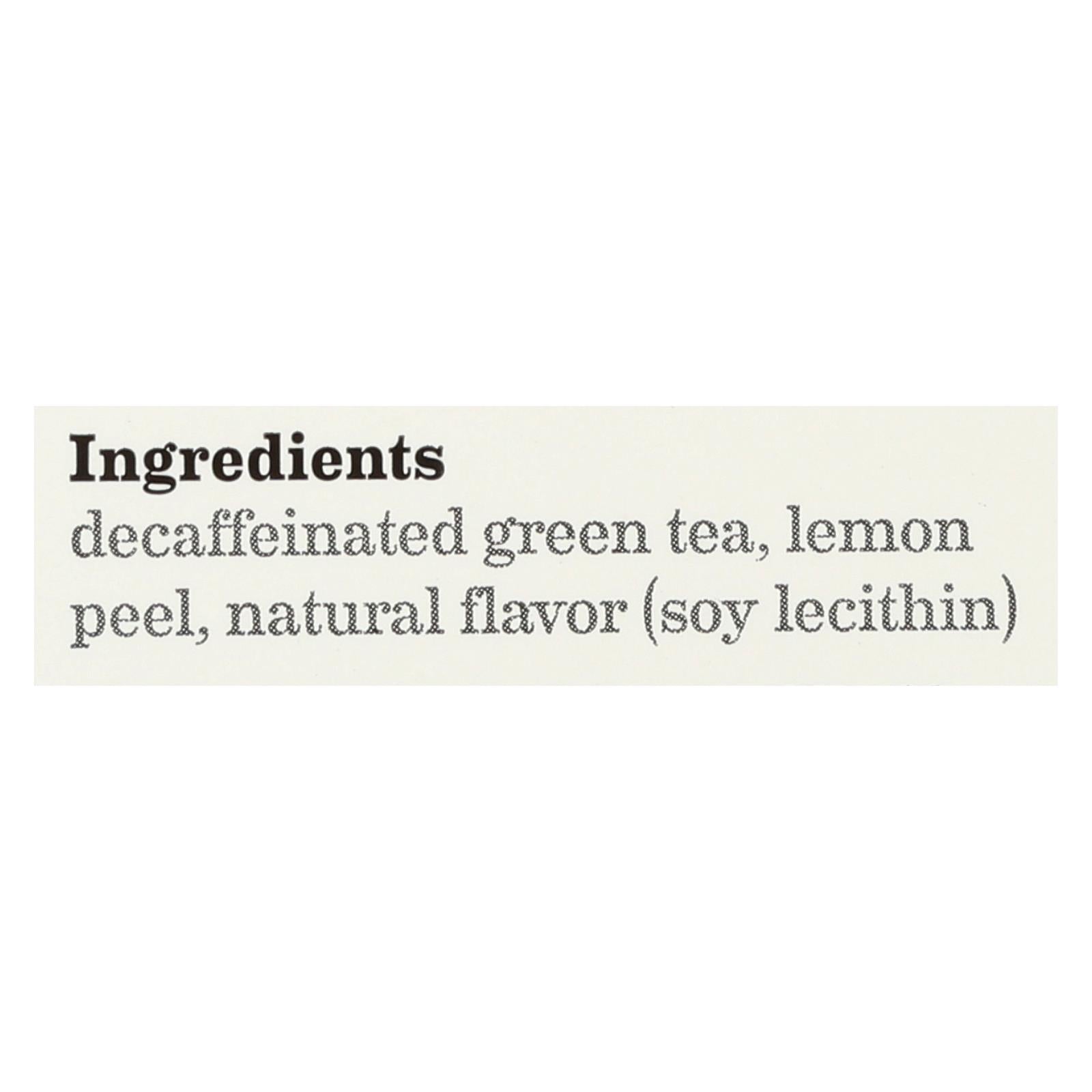 Bigelow Tea Decaffeinated Tea - Green Tea With Lemon - Case Of 6 - 20 Bag - Maras Green
