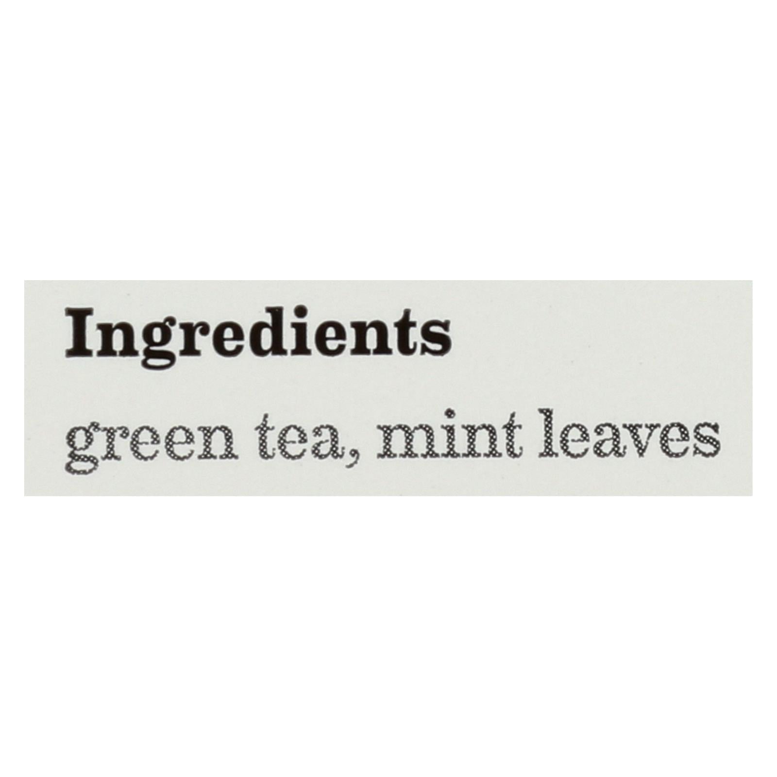 Bigelow Tea Green Tea - With Mint - Case Of 6 - 20 Bag - Maras Green