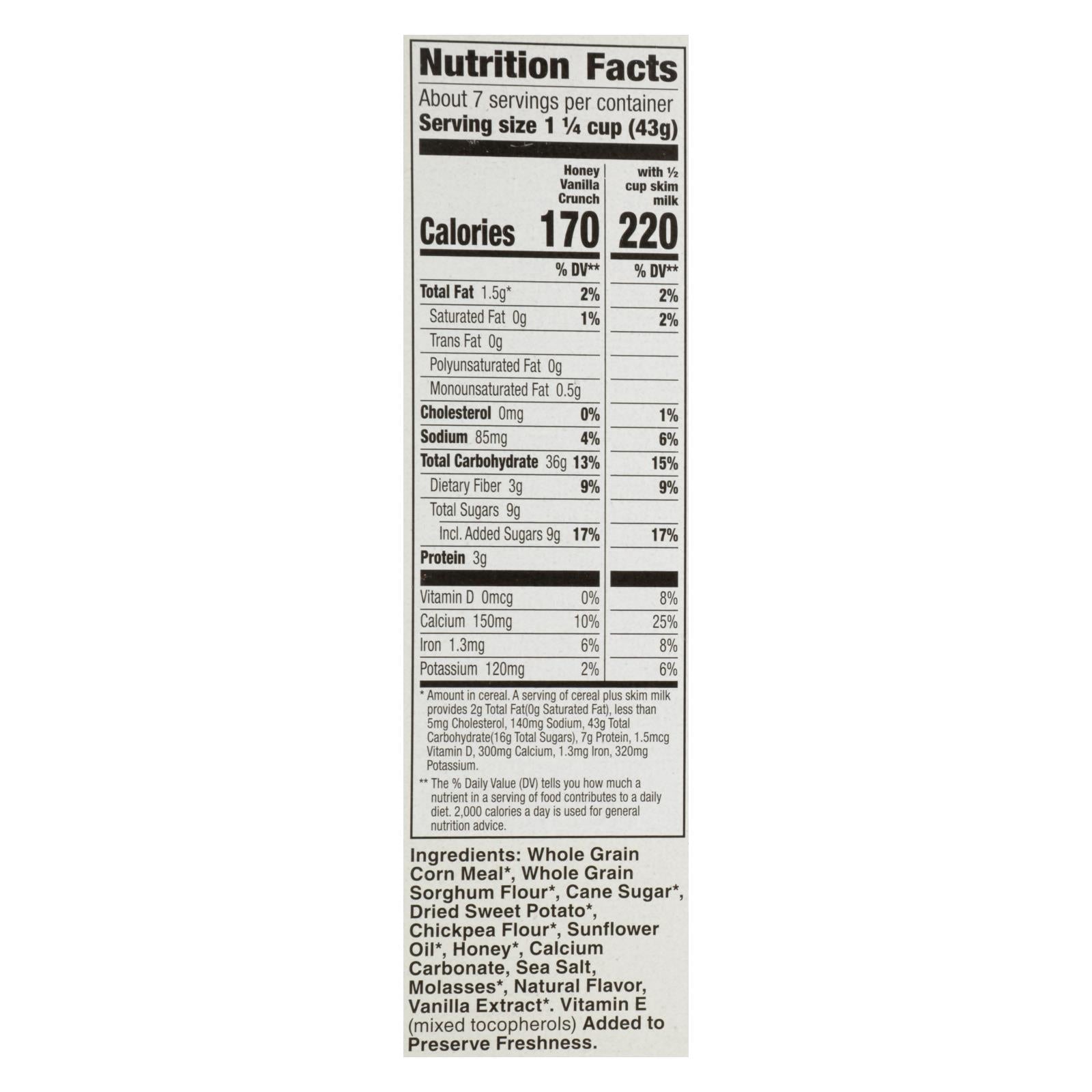 Cascadian Farm - Cereal Hny Vanilla Crunch - Case Of 12 - 10.5 Oz - Maras Green