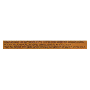 Chocolove - Cup Almond Butter Dark Chocolate - Case Of 10 - 1.2 Ounces - Maras Green