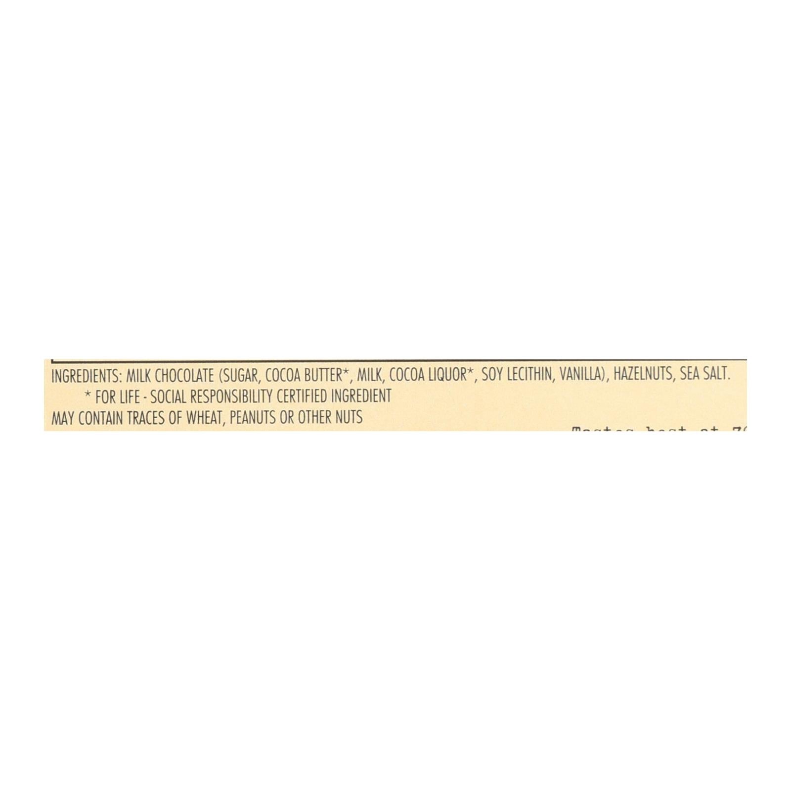 Chocolove Xoxox - Premium Chocolate Bar - Milk Chocolate - Hazelnuts - 3.2 Oz Bars - Case Of 12 - Maras Green