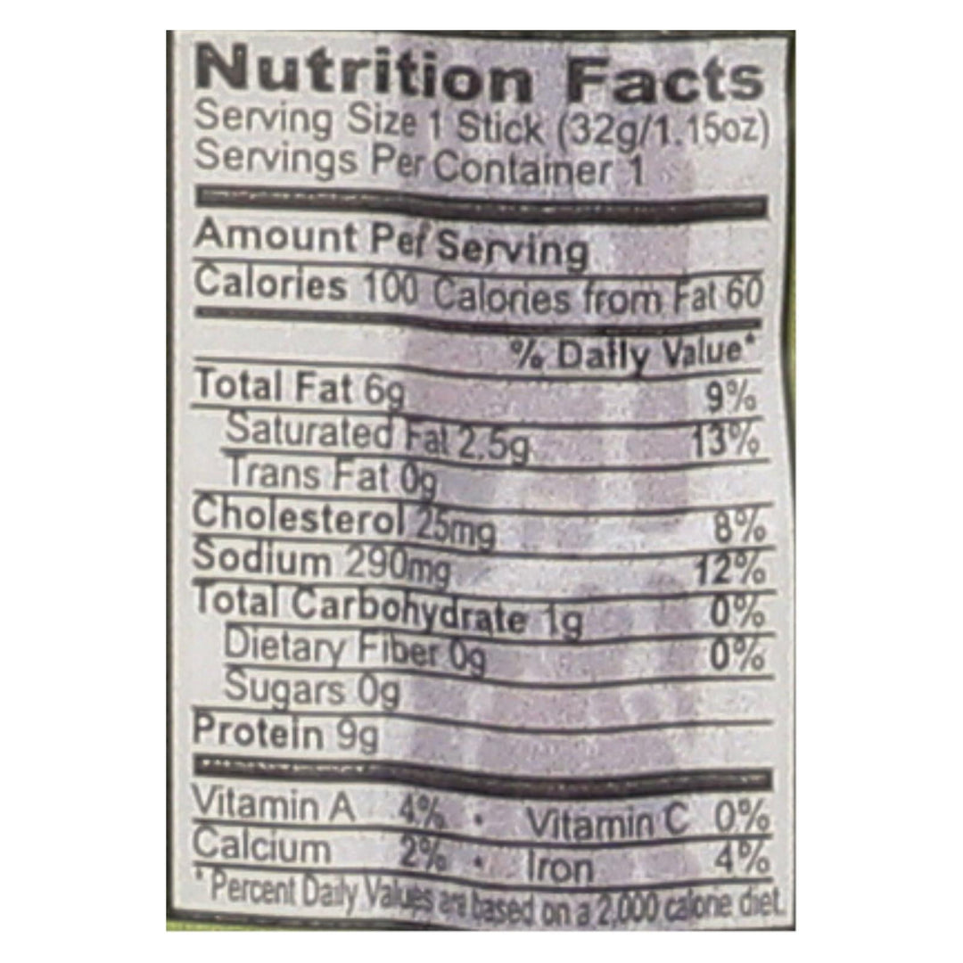 Chomps Beef Sticks - Hoppin Jalapeno - Case Of 24 - 1.15 Oz - Maras Green