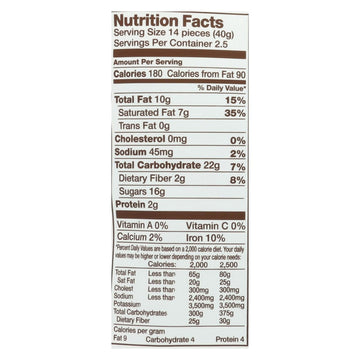 Cocomel - Carmel Bite - Organic - Vanilla - Case Of 6 - 3.5 Oz - Maras Green