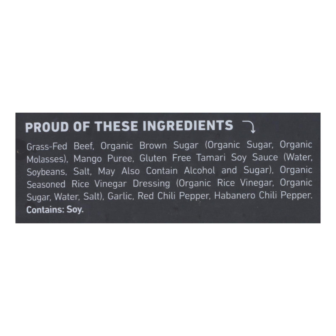 Country Archer - Jerky Beef Mango Habanero - Case Of 12 - 2.5 Oz - Maras Green