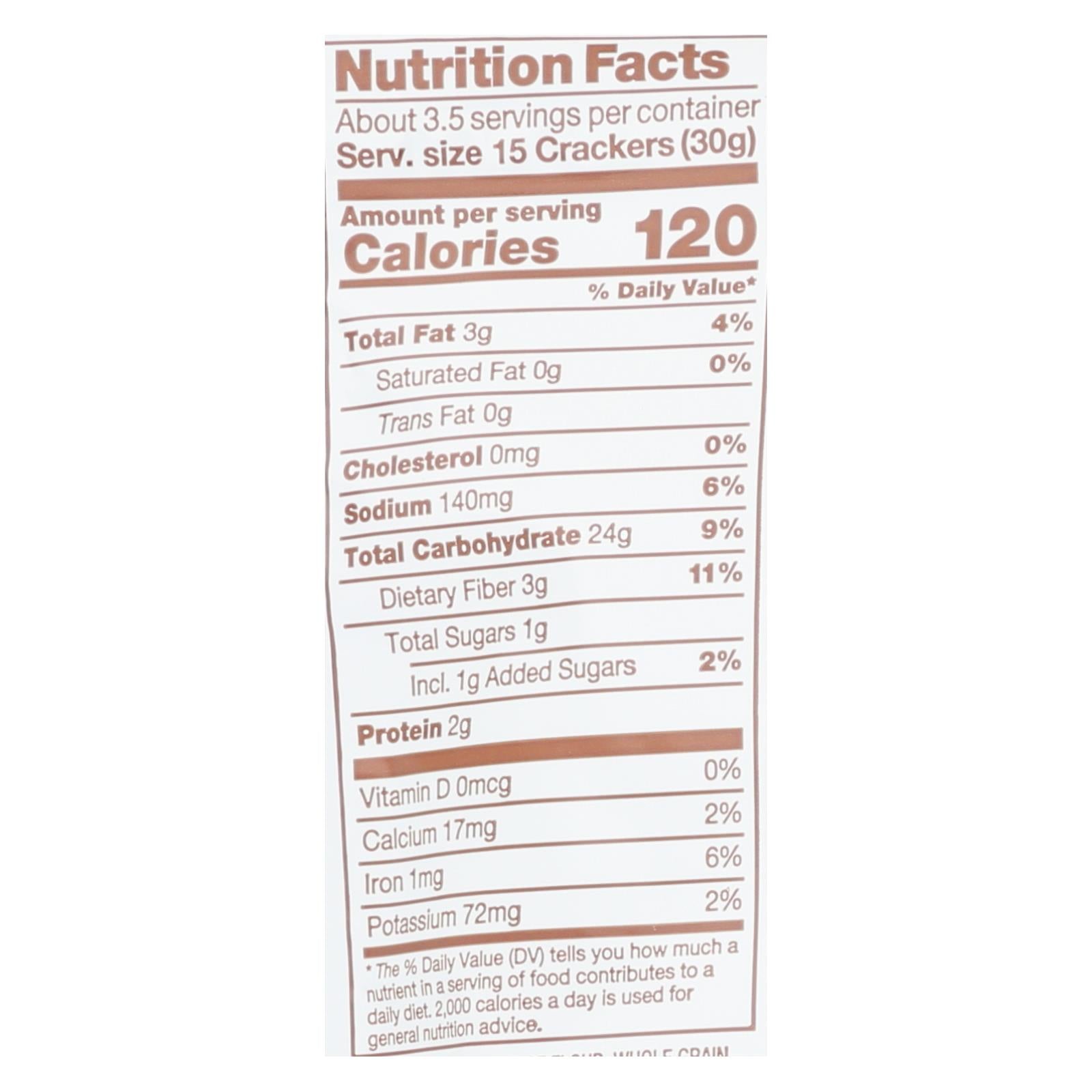 Crunchmaster - Multigrn Cracker Sea Salt - Case Of 12 - 4 Oz - Maras Green