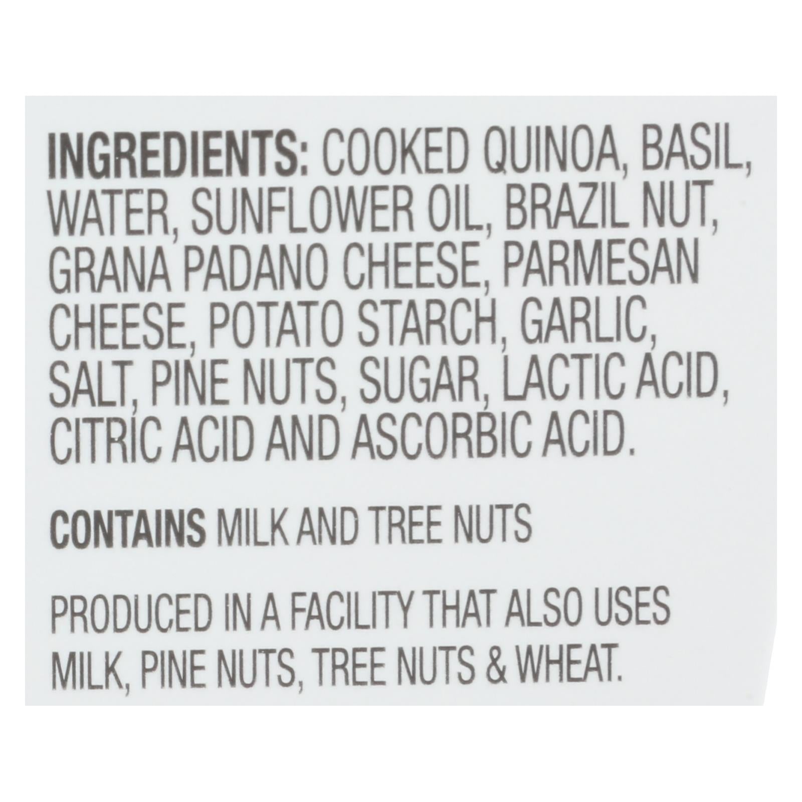 Cucina And Amore - Quinoa Meals - Basil Pesto - Case Of 6 - 7.9 Oz. - Maras Green