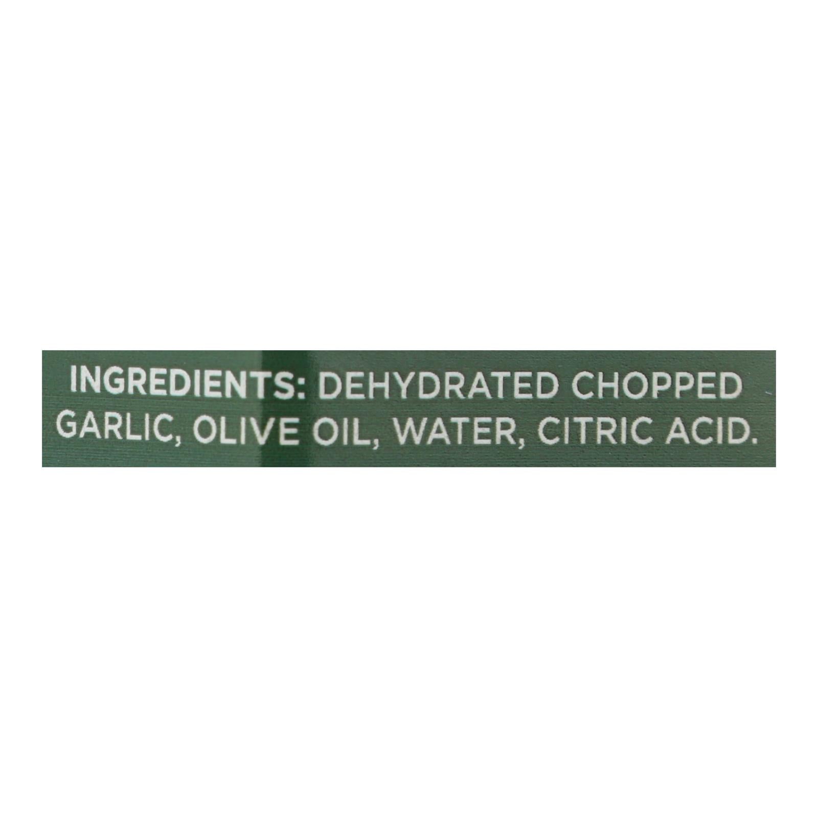 Delallo Fine Chopped Garlic In Pure Olive Oil - Case Of 12 - 6 Oz - Maras Green