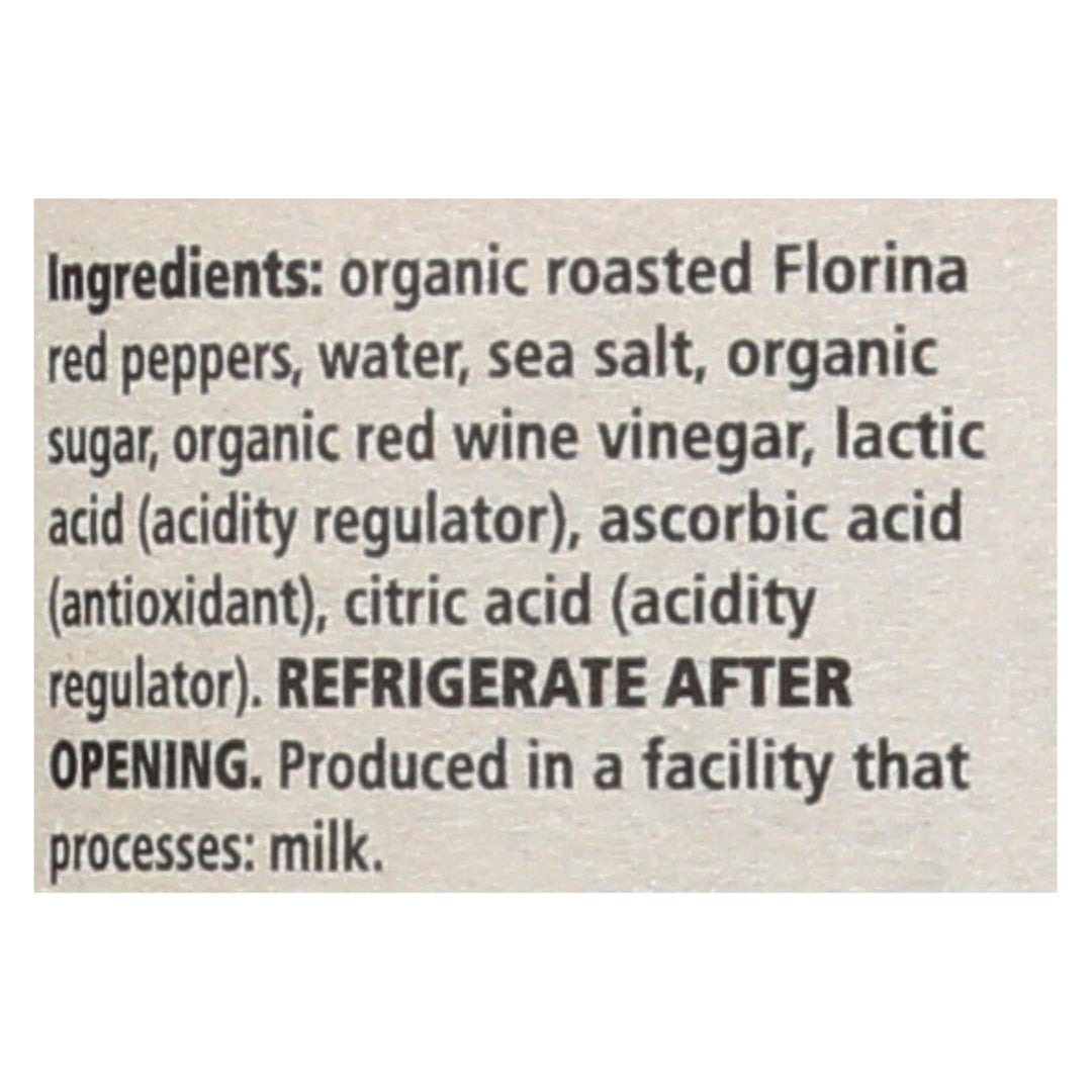 Divina, Organic Fire Roasted Sweet Peppers - Case Of 6 - 16.2 Oz - Maras Green