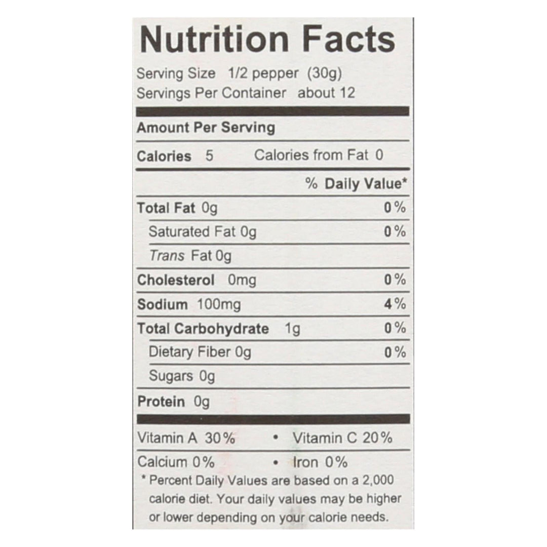 Divina, Organic Fire Roasted Sweet Peppers - Case Of 6 - 16.2 Oz - Maras Green