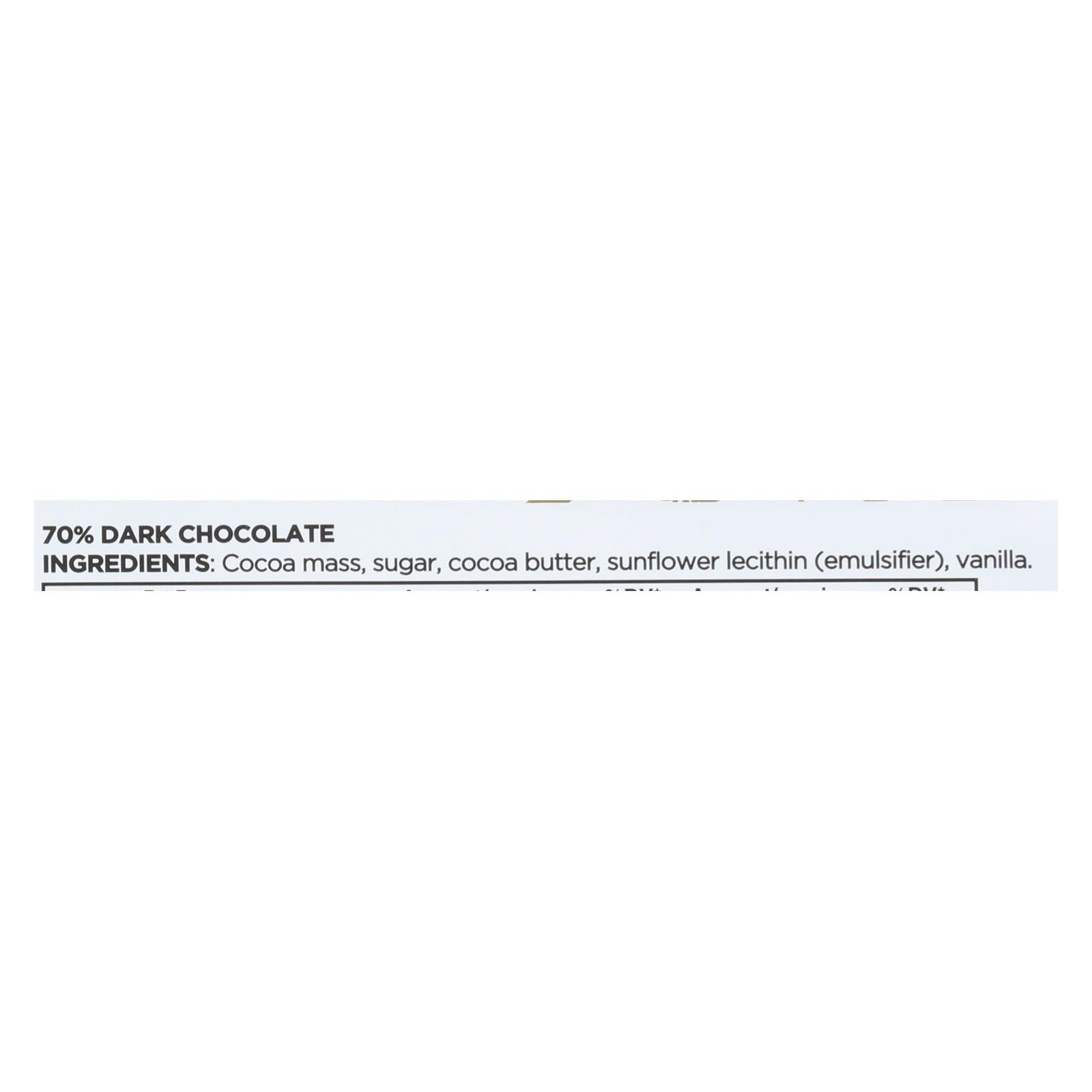 Divine Baking Bar - 70 Percent Bittersweet Chocolate - 5.3 Oz Bar - Case Of 12 - Maras Green