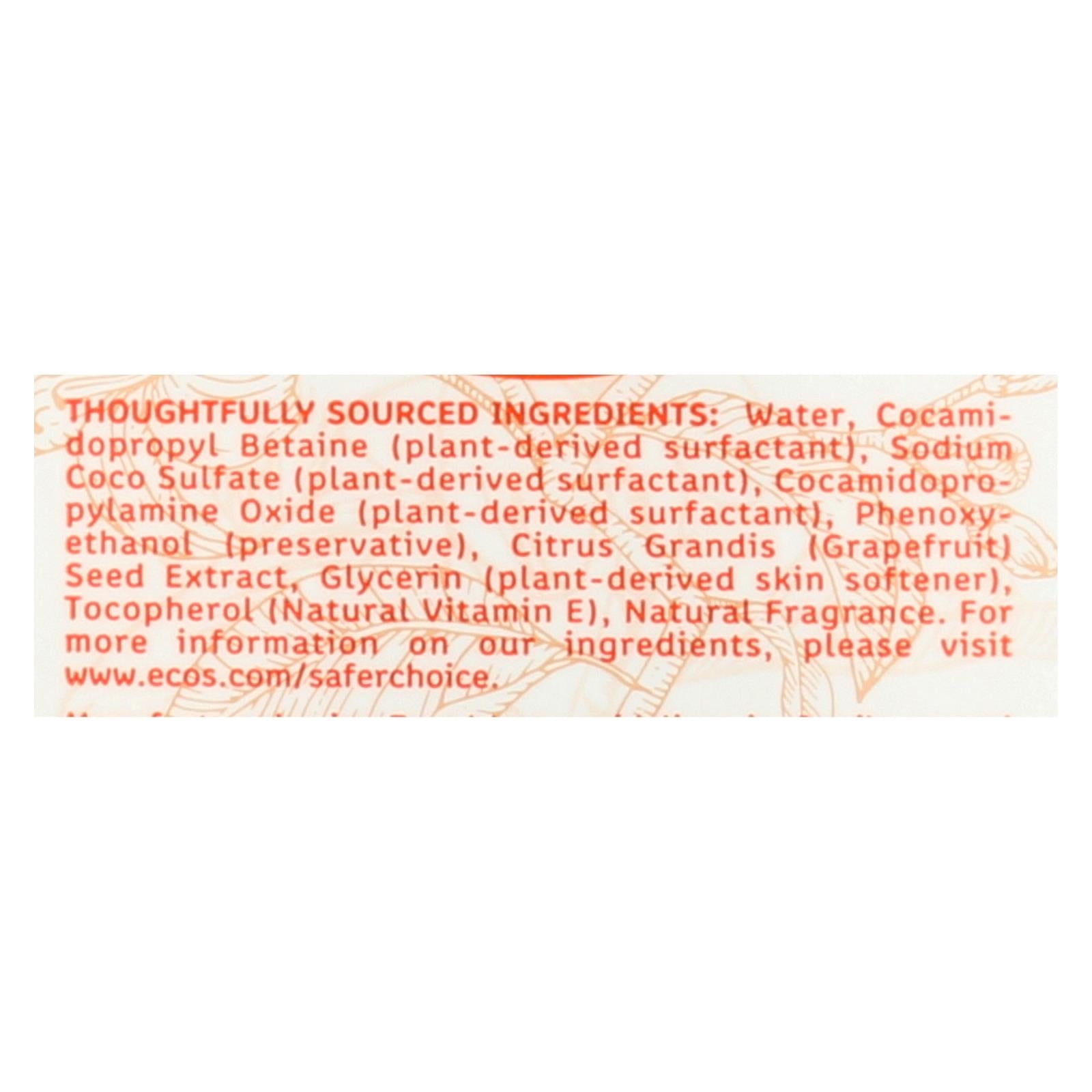 Earth Friendly Hand Soap - Orange Blossom - Case Of 6 - 17 Fl Oz - Maras Green