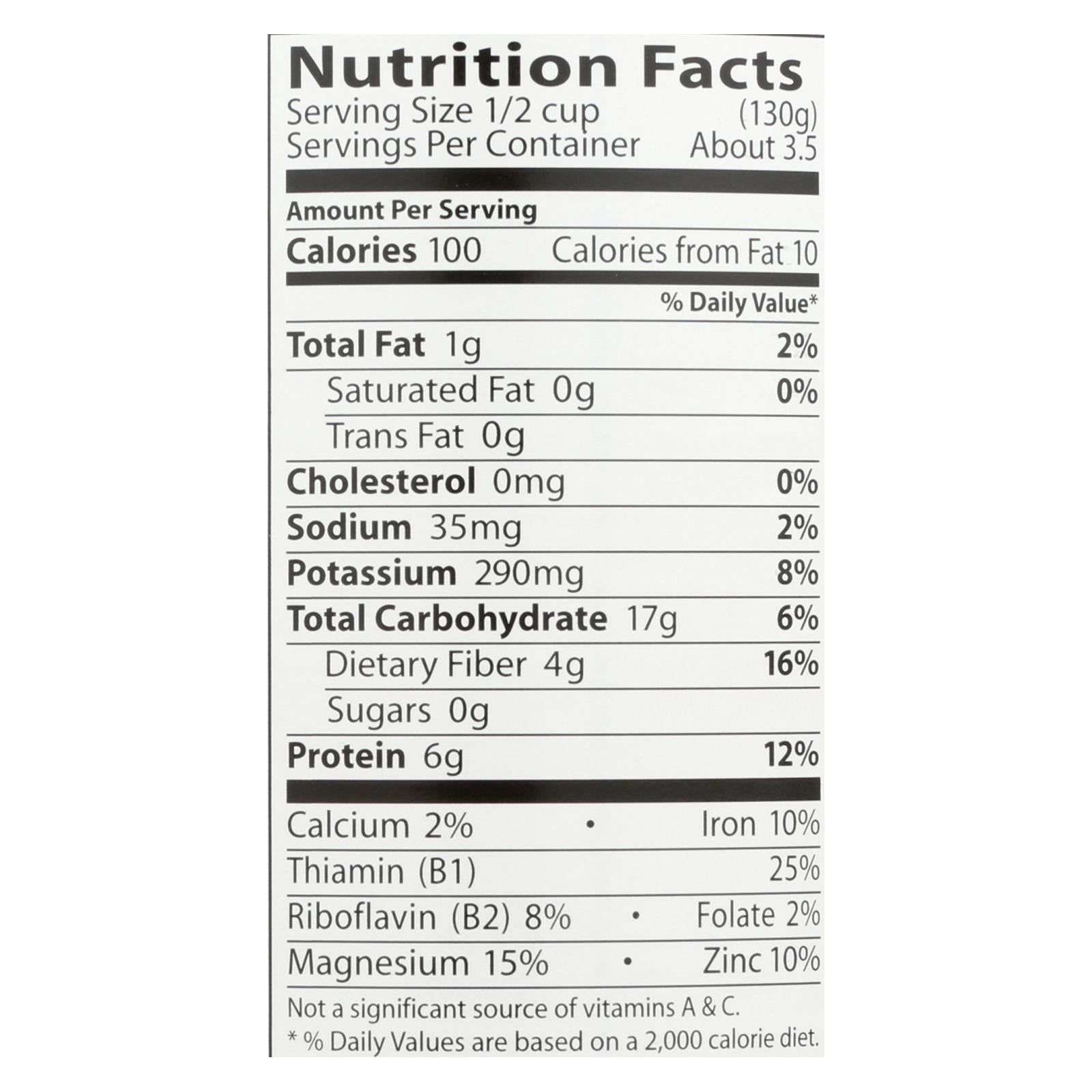 Eden Foods Butter Beans Organic - Case Of 12 - 15 Oz. - Maras Green