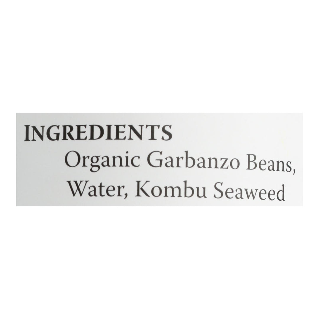 Eden Foods Organic Garbanzo Beans - Case Of 12 - 15 Oz. - Maras Green