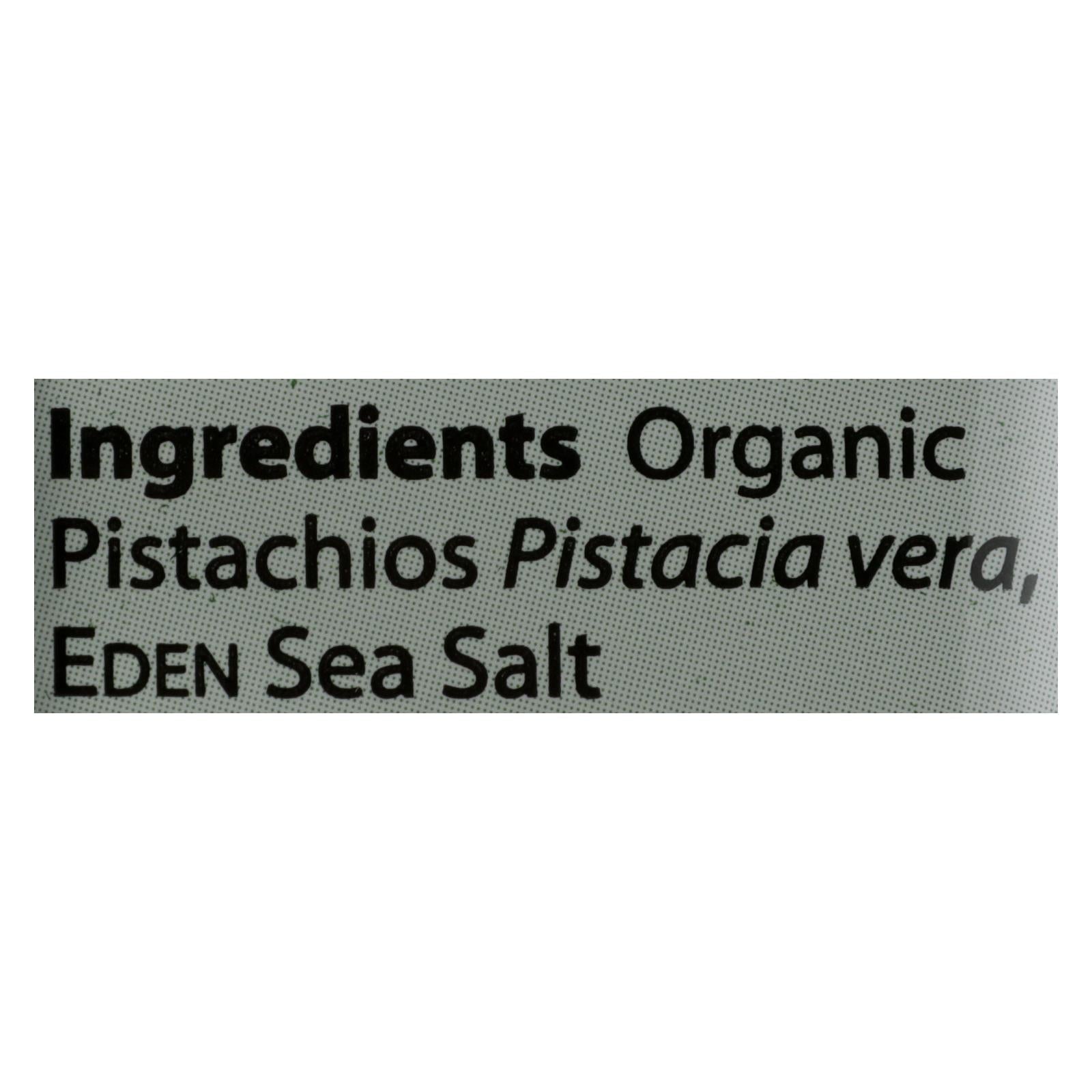 Eden Foods Organic Pocket Snacks - Pistachios - Shelled And Dry Roasted - 1 Oz - Case Of 12 - Maras Green