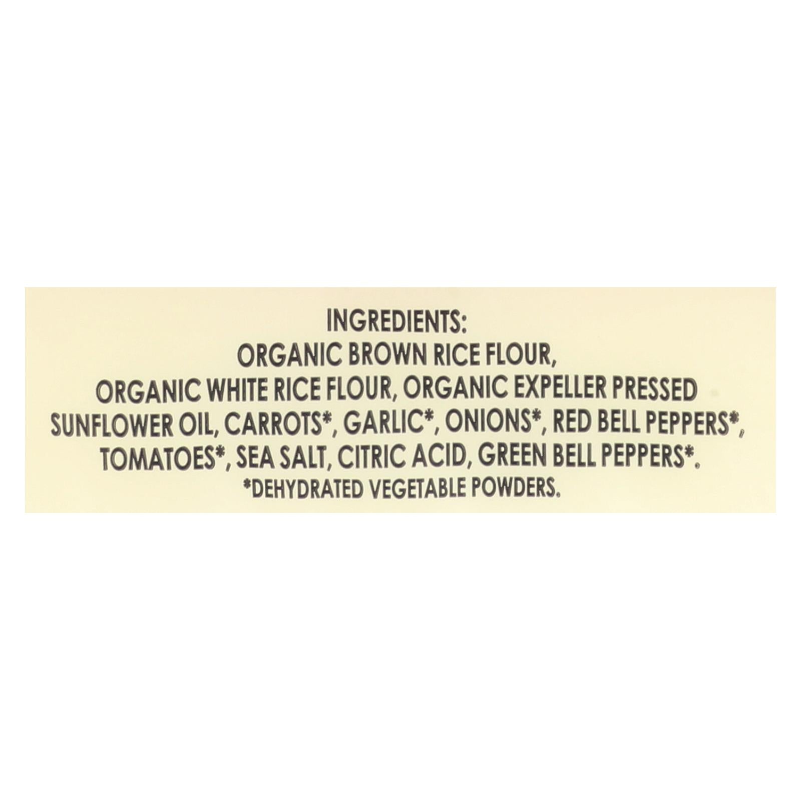Edward And Sons Organic Vegetable Brown Rice Snaps - Case Of 12 - 3.5 Oz. - Maras Green