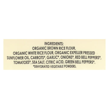 Edward And Sons Organic Vegetable Brown Rice Snaps - Case Of 12 - 3.5 Oz. - Maras Green