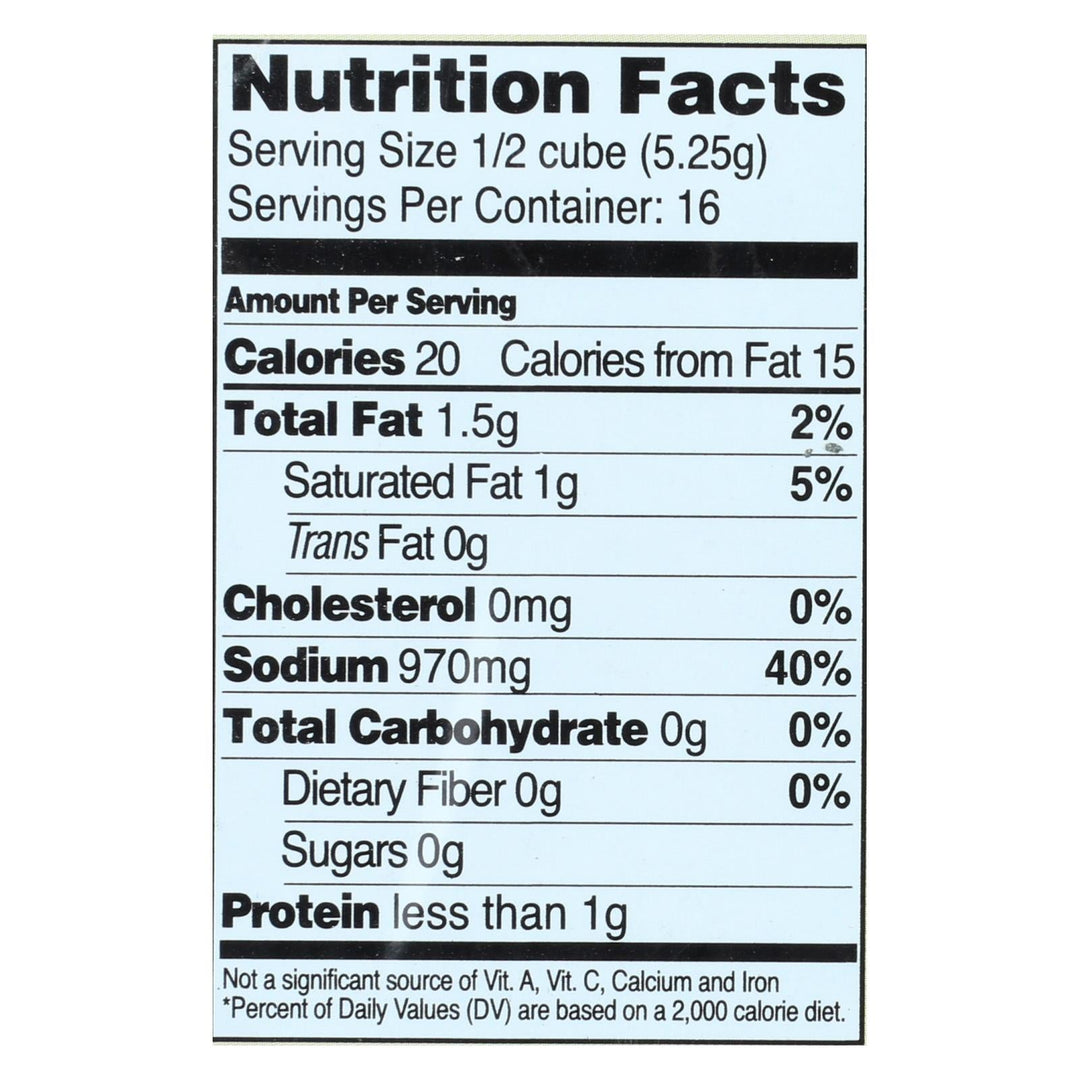 Edwards And Sons Natural Bouillon Cubes - Garden Veggie - 2.9 Oz - Case Of 12 - Maras Green